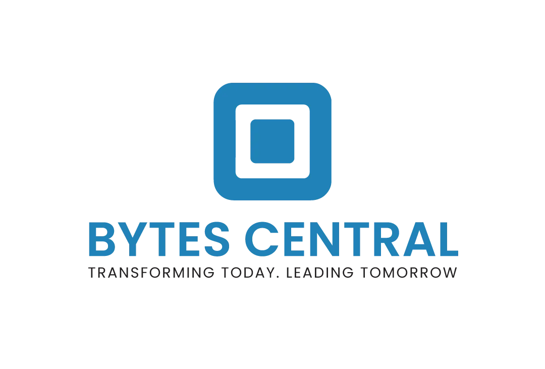 BytesCentral logo with the tagline "Transforming Today. Leading Tomorrow" representing a digital solutions company.
