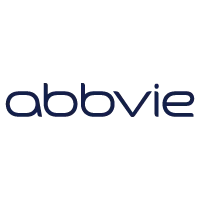 AbbVie logo in blue representing the global biopharmaceutical company focused on innovative healthcare solutions.