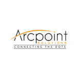 Arcpoint Solutions logo with orange arc design and the tagline "Connecting the Dots"