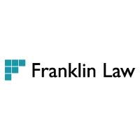 Franklin Law logo with teal square grid icon on white background