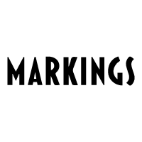 Markings logo in bold black typography representing a modern branding and design identity.