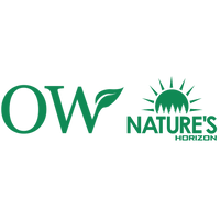OW Natures logo in green featuring a leaf and sun design representing natural and eco-friendly products.