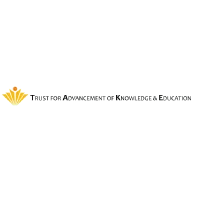 TAKE - Trust for Advancement of Knowledge and Education logo with gold flame icon on white background