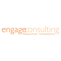 Engage Consulting logo with orange text and "Engaging People, Growing Business" tagline